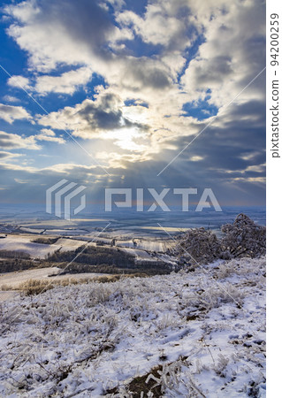 Winter landscape near Mikulov, Palava region, Southern Moravia, Czech Republic Winter landscape near Mikulov, Palava region, Southern Moravia, Czech Republic 94200259