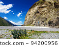 High-mountain section of the highway. 94200956