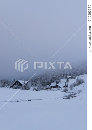 Jizerka settlemen, parts village Korenov, Liberec region, Northern Bohemia, Czech Republic 94200972