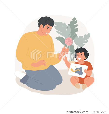 Reward isolated cartoon vector illustration. Family life, children encouragement, parents giving sweets to a child for achievement, happy kid getting reward, home upbringing vector cartoon. 94201228