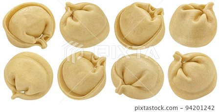 Cooked dumplings isolated on white background 94201242