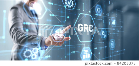 GRC Governance Risk and Compliance concept 94203373