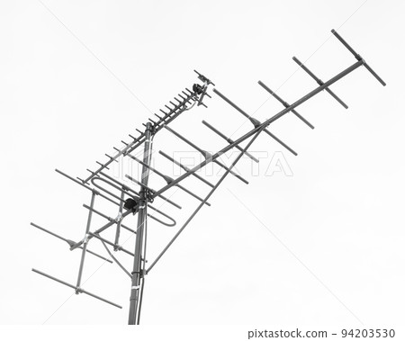 tv aerial isolated on white background tv aerial isolated on white background 94203530