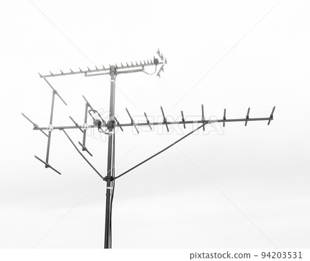 tv aerial isolated on white background tv aerial isolated on white background 94203531