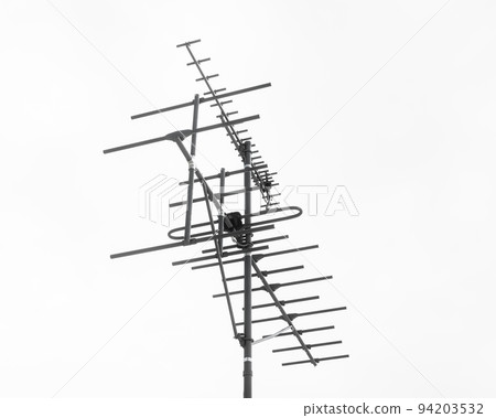 tv aerial isolated on white background tv aerial isolated on white background 94203532