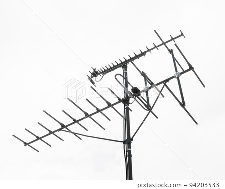 tv aerial isolated on white background tv aerial isolated on white background 94203533