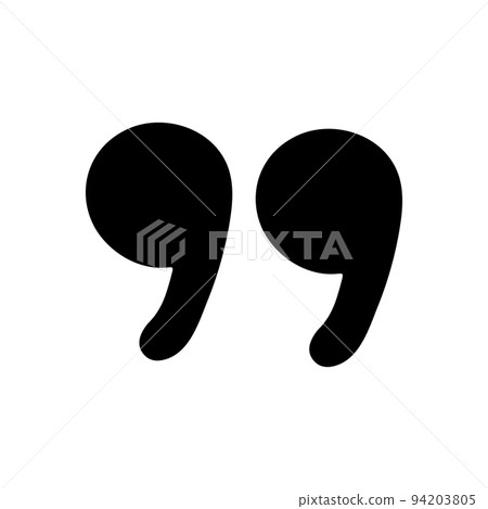 Hand drawn quote icon. Silhouette quote for text and citation phrases in doodle style. Black symbol for speaking and writing. Sign sketch and comment or remark vector illustration Hand drawn quote icon. Silhouette quote for text and citation phrases in doodle style. Black symbol for speaking and writing. Sign sketch and comment or remark vector illustration 94203805