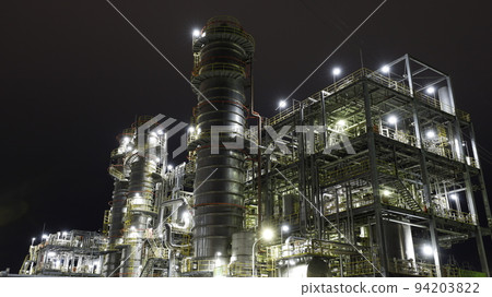 Factory night view of the chemical factory, Daicel Ohtake factory Factory night view of the chemical factory, Daicel Ohtake factory 94203822
