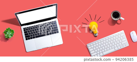 Computers with a light bulb 94206385