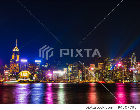 香港維多利亞港夜景 94207793