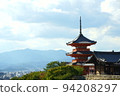 Kiyomizu-dera's towering three-storied pagoda 94208297
