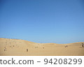 vast blue sky and desert 94208299