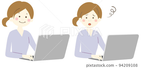 操作個人電腦的女人 操作個人電腦的女人 94209108