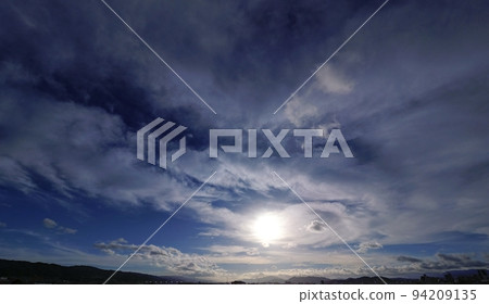 清爽的初秋晨空,各種雲朵,超廣角,以天空為主,220906am 清爽的初秋晨空,各種雲朵,超廣角,以天空為主,220906am 94209135