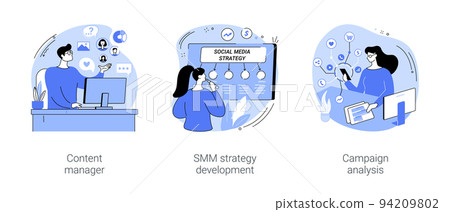 SMM business isolated cartoon vector illustrations se 94209802