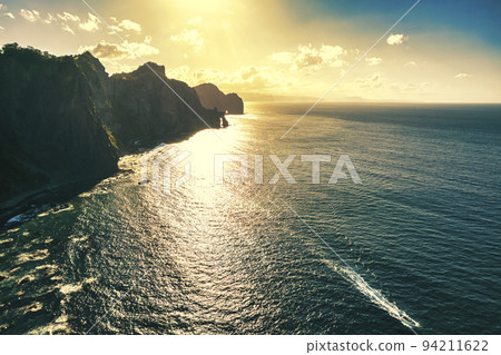 Aerial view of Otaru Blue Cave Aerial view of Otaru Blue Cave 94211622