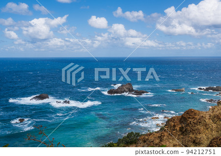 One Hundred Views of Japan's Beach Shakotan Blue at Shimamui Coast 94212751
