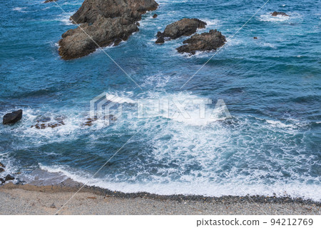 One Hundred Views of Japan's Beach Shakotan Blue at Shimamui Coast 94212769