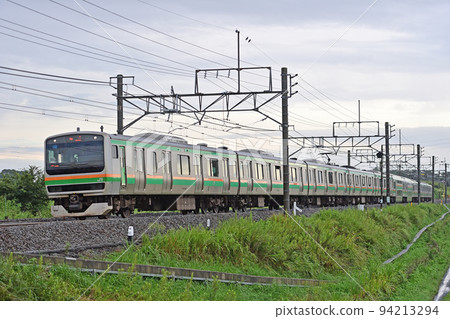 Takasaki Line Okabe-Honjo JR East E231 series 1000 series U528 formation (Oyama) 94213294