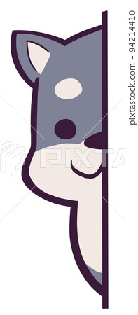 黑柴犬看著你 94214410