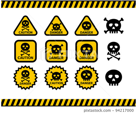 頭骨標記的插圖 94217000