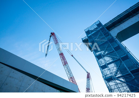 京都府城陽市新名神高速公路施工現場 94217425