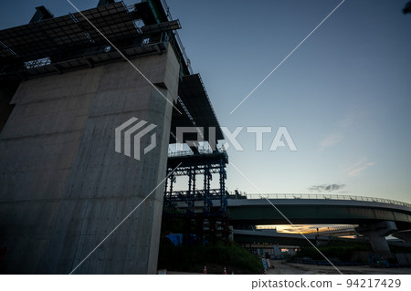 京都府城陽市新名神高速公路施工現場 94217429