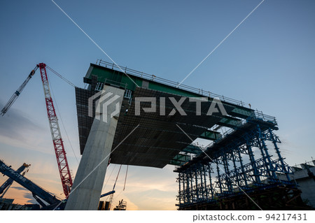 京都府城陽市新名神高速公路施工現場 94217431