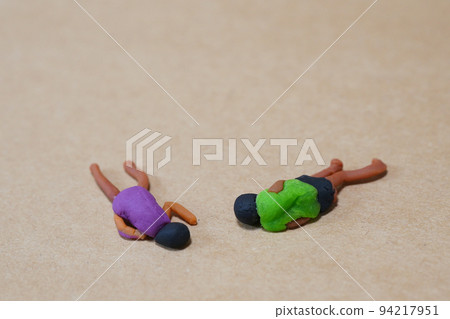 微型墮落人粘土作品 94217951