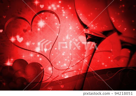 Glowing red Valentines composite Glowing red Valentines composite 94218051