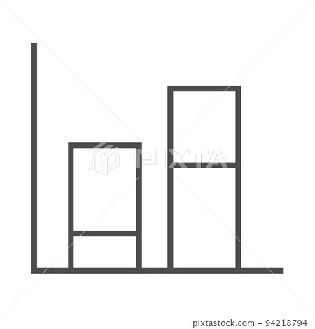 Vector image of bar chart 94218794