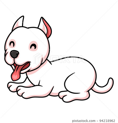 Cute dogo argentino dog cartoon Cute dogo argentino dog cartoon 94218962