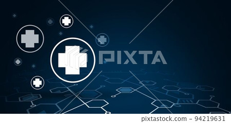 Digital background with emergency sign 94219631