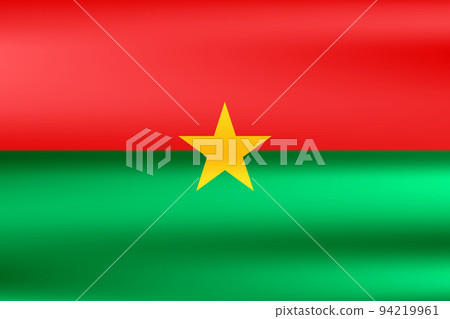 Flag of Burkina Faso. National symbol in official colors. Template icon. Abstract vector background Flag of Burkina Faso. National symbol in official colors. Template icon. Abstract vector background 94219961