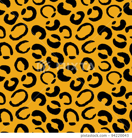 Abstract modern leopard seamless pattern. Animals trendy background. Color decorative vector stock illustration for print, card, postcard, fabric, textile. Modern ornament of stylized skin 94220043