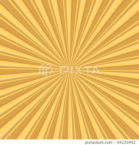 Pop art radial colorful comics book magazine cover. Striped beige digital background. Cartoon funny retro pattern strip mock up. Vector halftone illustration. Sunburst, starburst shape 94220492