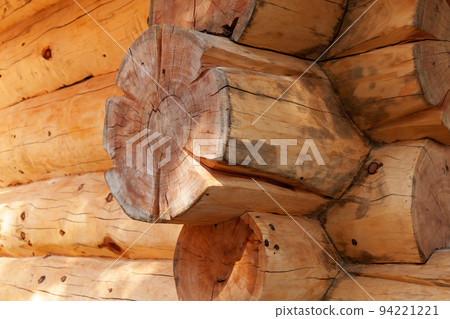 Exterior details of a wooden house Exterior details of a wooden house 94221221