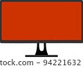 empty computer monitor vector illustration 94221632