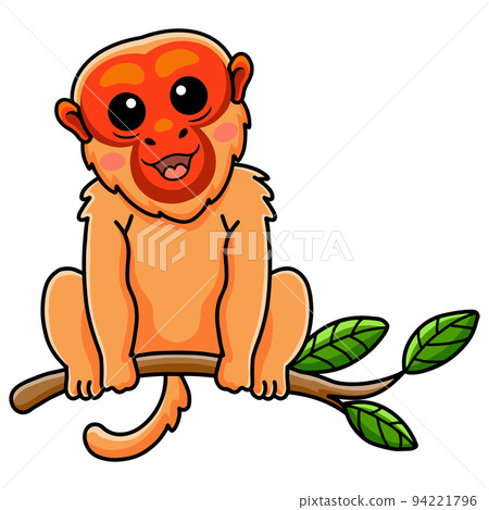 cartoon, monkey, vector 94221796