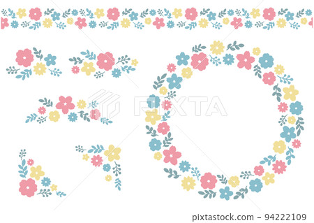 花卉裝飾插圖素材集 94222109