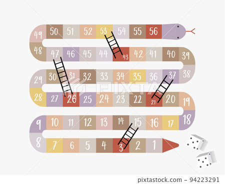 Frame of board game ,Funny frame,snake games,Vector illustrations. Frame of board game ,Funny frame,snake games,Vector illustrations. 94223291