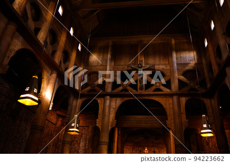Interior of Heddal Stave Church, Notodden municipality, Norway Interior of Heddal Stave Church, Notodden municipality, Norway 94223662