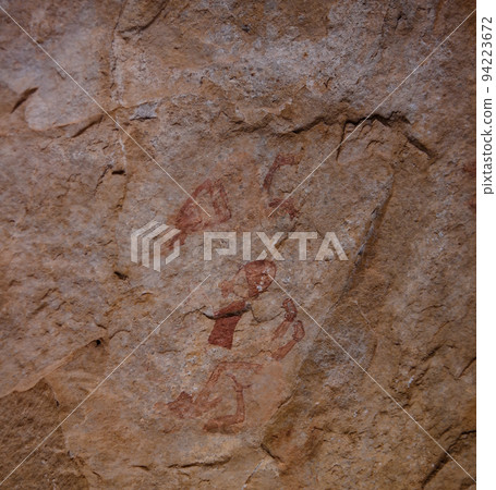 Cave paintings and petroglyphs in Tassili nAjjer national park, Algeria 94223672