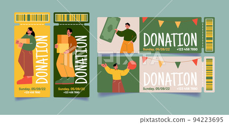 Tickets to donation event, volunteers promotion 94223695