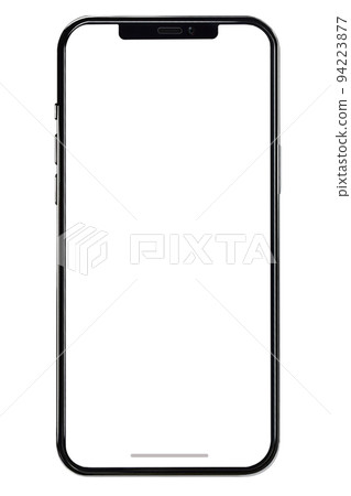 [White background, easy transparent material] Smartphone black frame 94223877