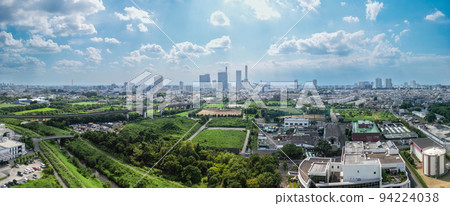 Aerial view "Saitama Prefecture" Saitama Shintoshin and Minuma rice fields Aerial view "Saitama Prefecture" Saitama Shintoshin and Minuma rice fields 94224038