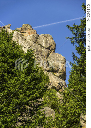 a rocks in Tustan fortress place, Skole Beskids National Nature Park, Lviv region, Ukraine a rocks in Tustan fortress place, Skole Beskids National Nature Park, Lviv region, Ukraine 94224120