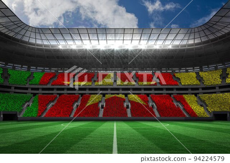 Stadium full of cameroon football fans 94224579