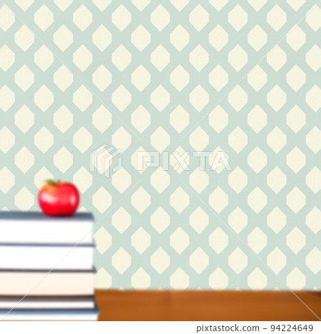 Red apple on pile of books Red apple on pile of books 94224649
