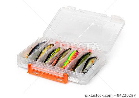 hard silicone lures in a box 94226287